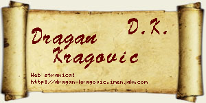 Dragan Kragović vizit kartica